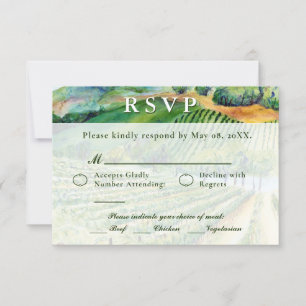 Cartões de Vinho Personalizados para RSVP de Casam