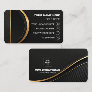 Cartões de Visita Apresentação Única do Logotipo d