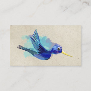 CARTÕES DE VISITA Aquarela BEija-FLOR