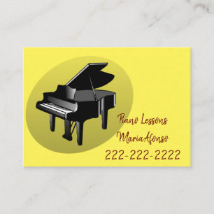 Cartões de Visita, Aulas de Piano Cartões de Visit