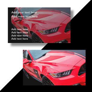 Cartões de visita automotivos legais de dupla face