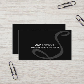 Cartões de Visita com Monograma Modernos e Elegant