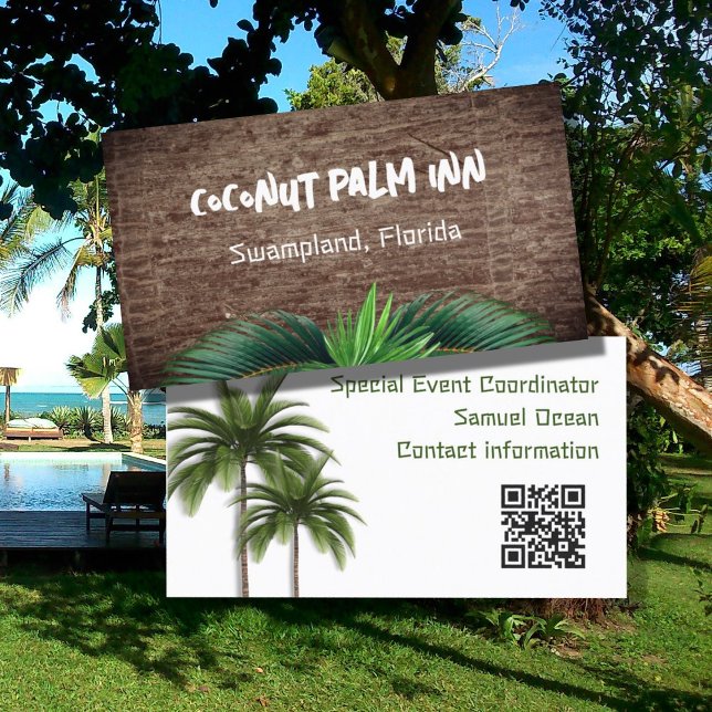 Cartões de Visita com QR code Duplo lado de Palmei (Criador carregado)