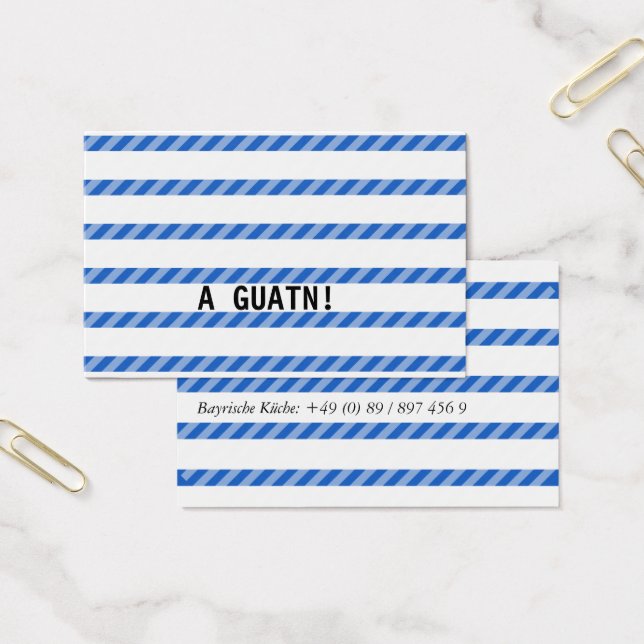 Cartões de visita com um toque bávaro (Escritótio)