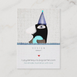 Cartões de Visita Conto de Fadas Penguin doce