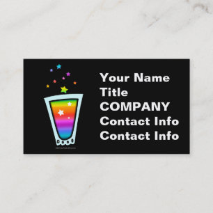 CARTÕES DE VISITA - COPO DE CHOT RAINBOW