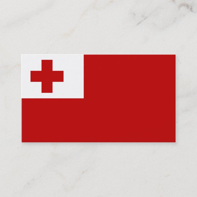 Cartões de Visita da Bandeira de Tonga (Frente)