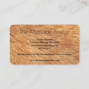 Cartões de Visita da Massage Pawlor Revisados