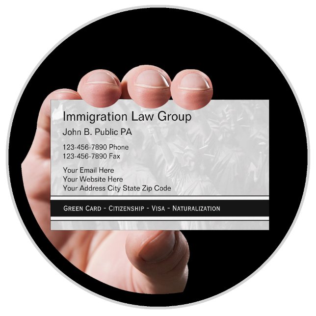 Cartões de Visita de Advogado de Imigração (Criador carregado)