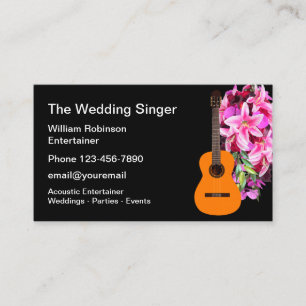 Cartões de Visita de Animador de Casamento