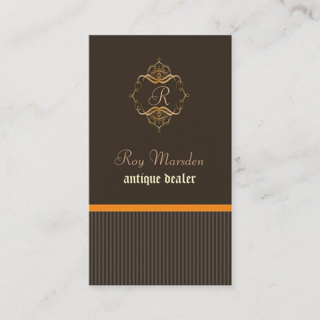 Cartões de visita de antiquários (Frente)