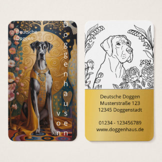 Cartões de Visita de Arte do Grande Dinamarquês Me