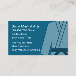 Cartões de Visita de Artes Marciais Modernas Simpl