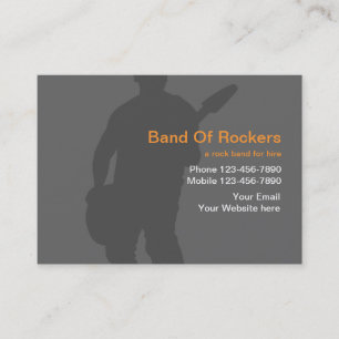 Cartões de Visita de Banda de Rock
