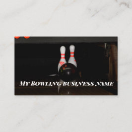 Cartões de Visita de Boliche