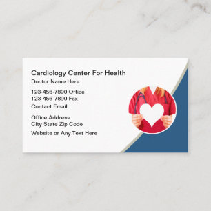 Cartões de Visita de Cardiologista Moderno Cardiov