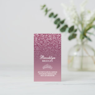 Cartões de Visita de Concurso Sparkle Crown Frente