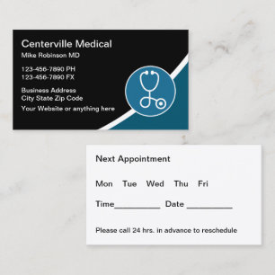 Cartões de Visita de Consulta Médica Mais Recentes