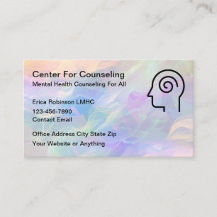 Cartões de Visita de Consultoria de Saúde Mental M
