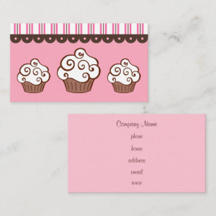 Cartões de Visita de Cupcake