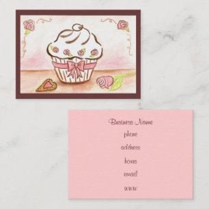 Cartões de Visita de Cupcake