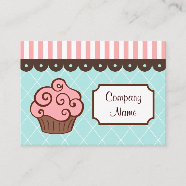 Cartões de Visita de Cupcake (Frente)