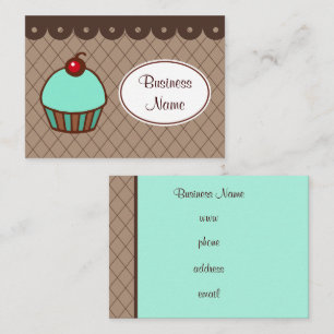 Cartões de Visita de Cupcake de Padaria