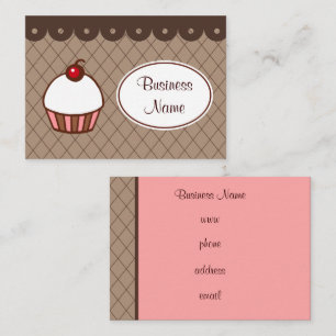 Cartões de Visita de Cupcake de Padaria