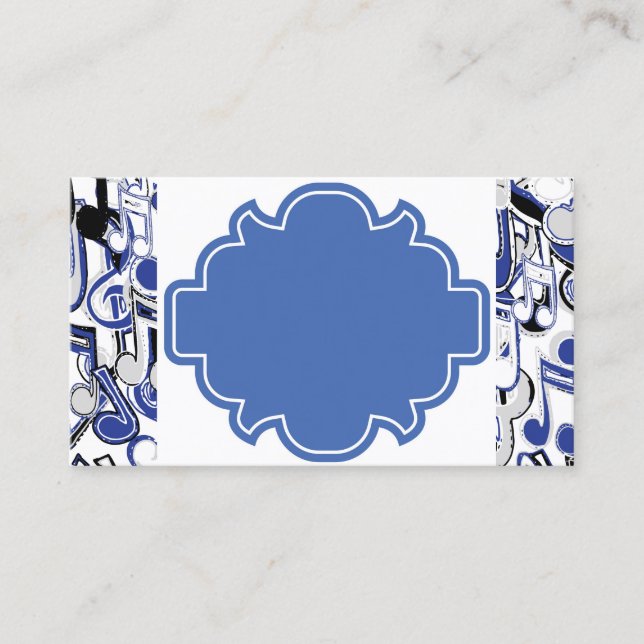Cartões de Visita de Design Azul (Frente)