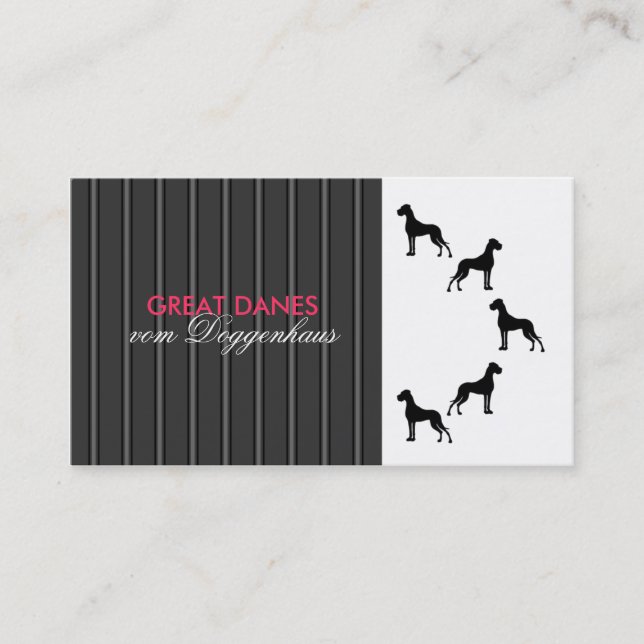 Cartões de visita de Dogue Alemão (Frente)