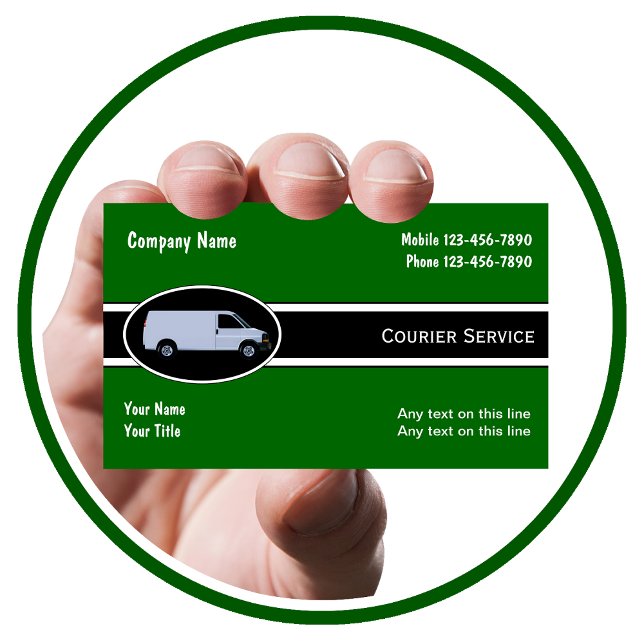 Cartões de Visita de Entrega por Courier (Courier Business Cards)