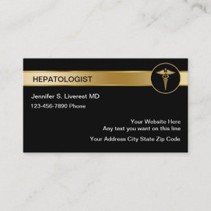 Cartões de Visita de Hepatologista