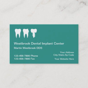 Cartões de Visita de Implantes Dentários Online