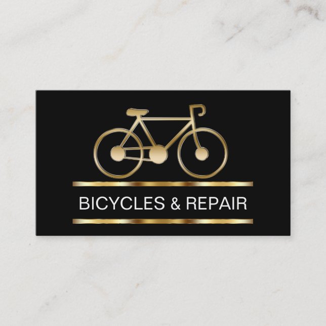 Cartões de Visita de Loja de Bicicletas (Frente)