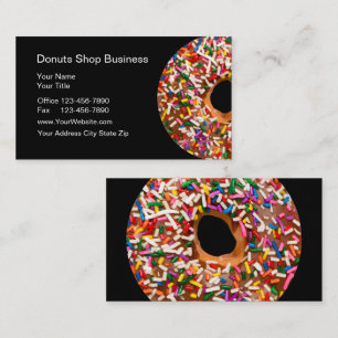 Cartões de Visita de Loja de Donuts