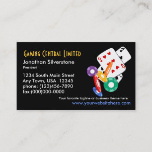 Cartões de Visita de Negócios de Poker
