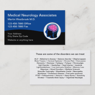 Cartões de Visita de Neurologia Médica para Neurol