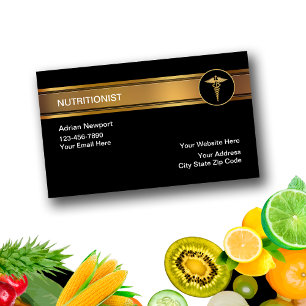 Cartões de Visita de Nutricionista