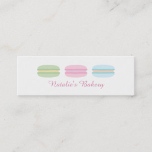 Cartões de Visita de Padaria de Macarons Doces Pas