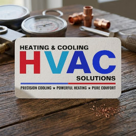 Cartões de Visita de Serviços Modernos de HVAC