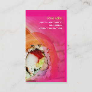 cartões de visita de sushi da PixDezines