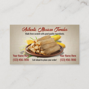 Cartões de Visita de Tamales