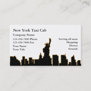 Cartões de Visita de Táxi de Nova York
