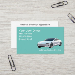 Cartões de visita de tema de carro elétrico para m