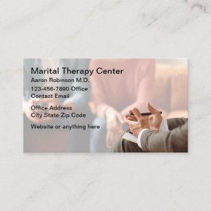 Cartões de Visita de Terapia Marital