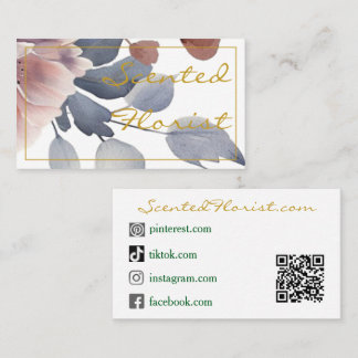 Cartões de Visita - Design Golden Florist