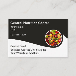 Cartões de Visita do Centro de Dieta e Nutrição