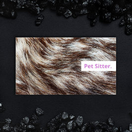 Cartões de Visita Elegantes para Pet Sitter de Cãe