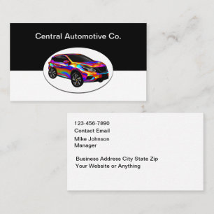 Cartões de Visita Empresariais Automotivos com Des