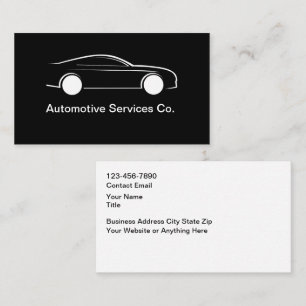 Cartões de Visita Empresariais Automotivos Moderno